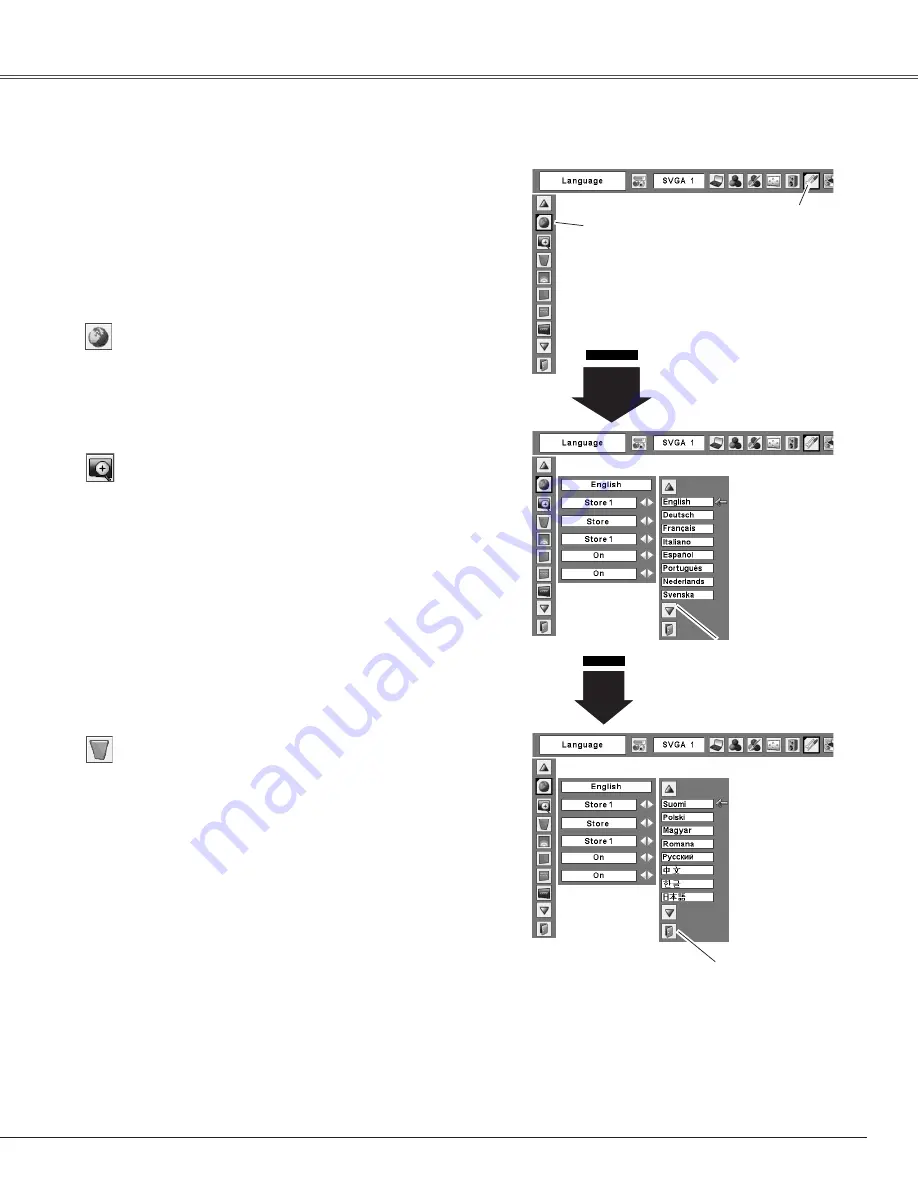 Sanyo XGA ULTRA SHORT-THROW PLC-XL51 Скачать руководство пользователя страница 45