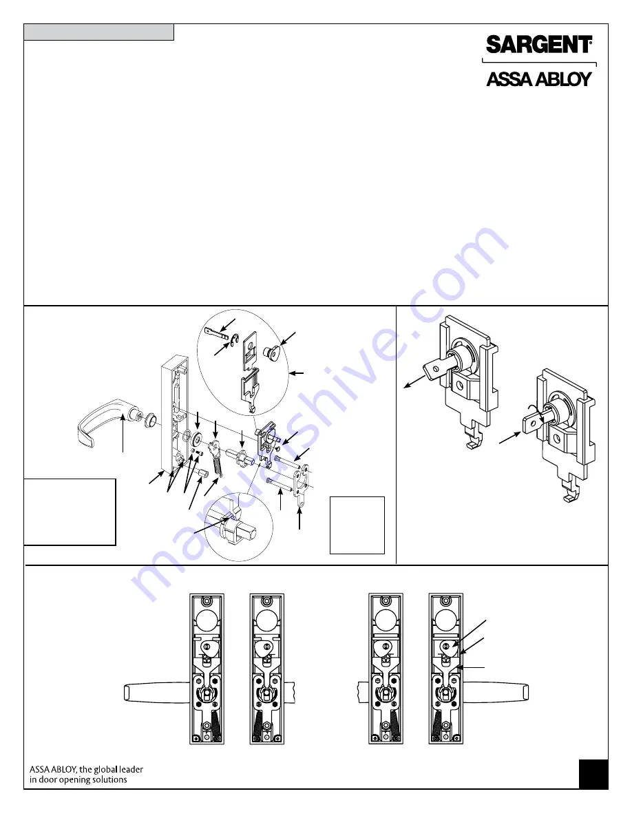 Sargent 8200 Installation Instructions Download Page 3