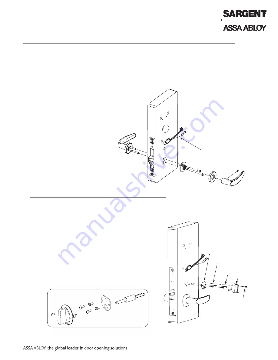 Sargent Passport 1000 P2 Installation Instructions Manual Download Page 12