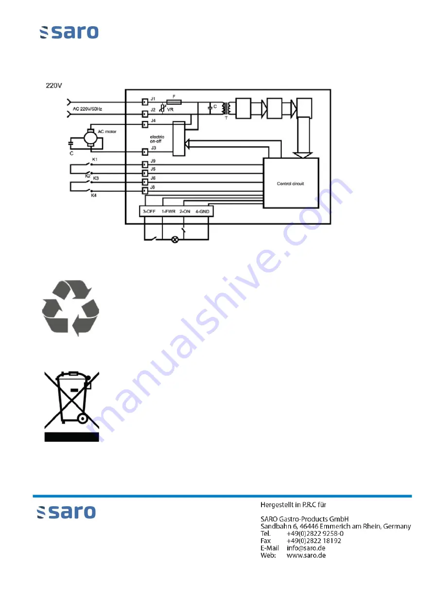 saro 418-1040 Скачать руководство пользователя страница 20