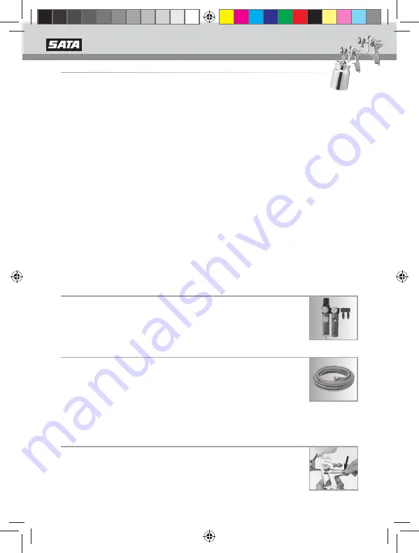 SATA SATAjet 1000 K HVLP Operating Instructions Manual Download Page 170