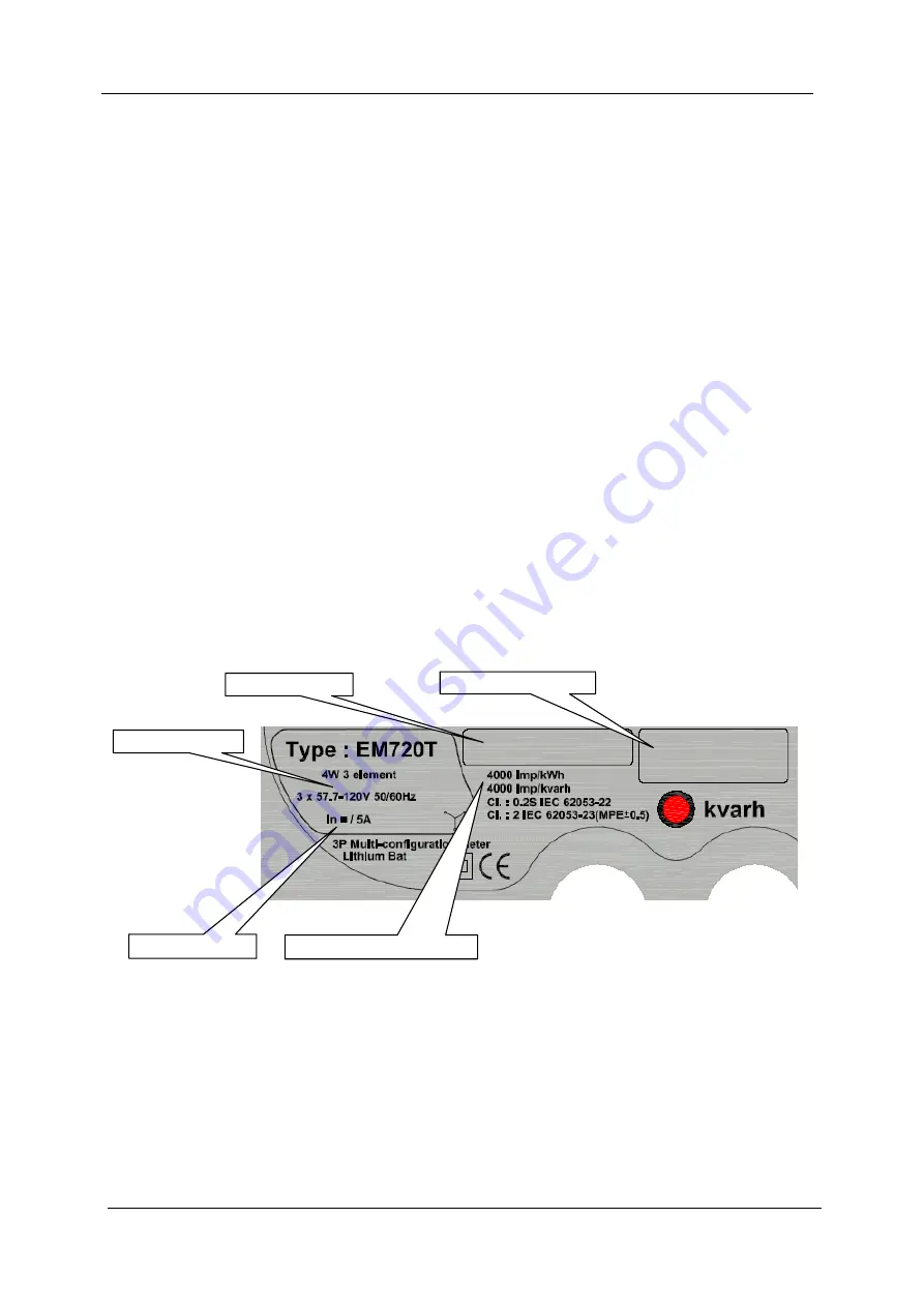 Satec expertmeter EM720 Operation Manual Download Page 13