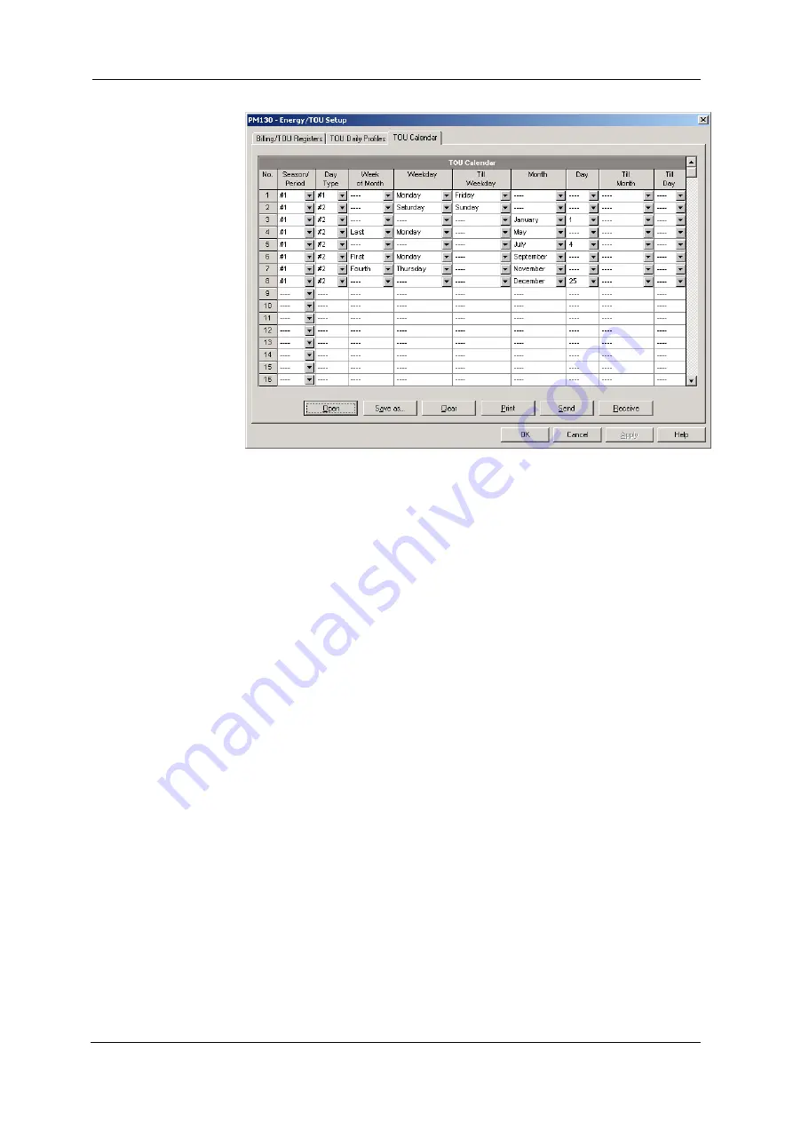 Satec PM130 PLUS Installation And Operation Manual Download Page 98