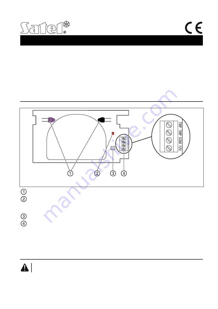 Satel SX6-TO Скачать руководство пользователя страница 1