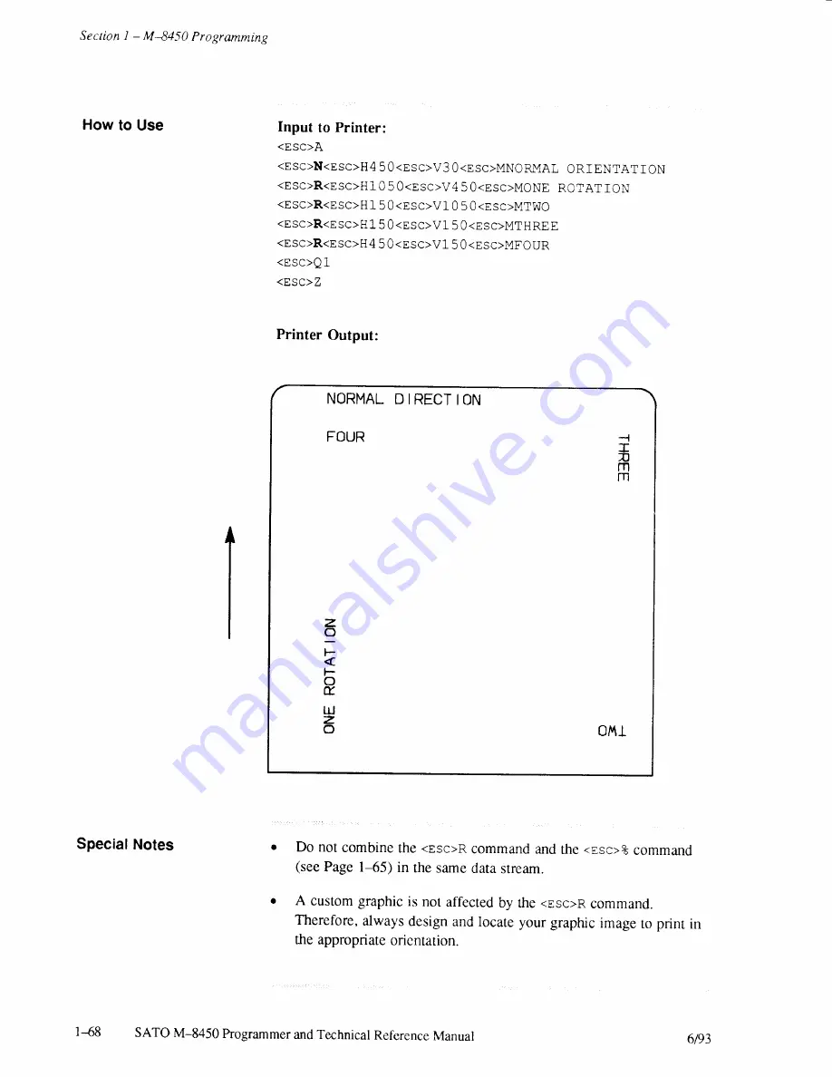 SATO M-8450 Operator'S Manual Download Page 141