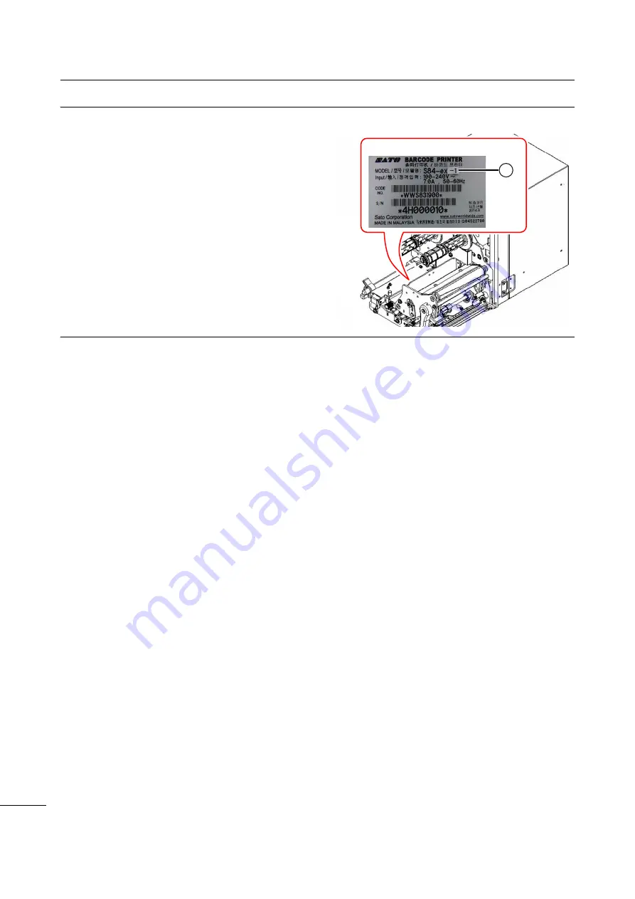 SATO S84 ex Service Manual Download Page 114