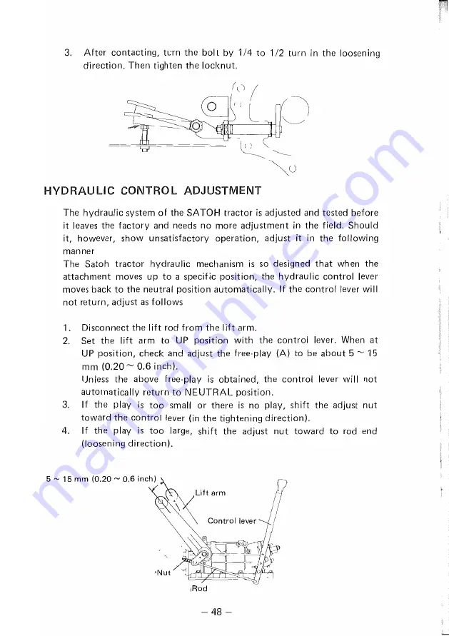 satoh Buck S-470 Instruction Book Download Page 56