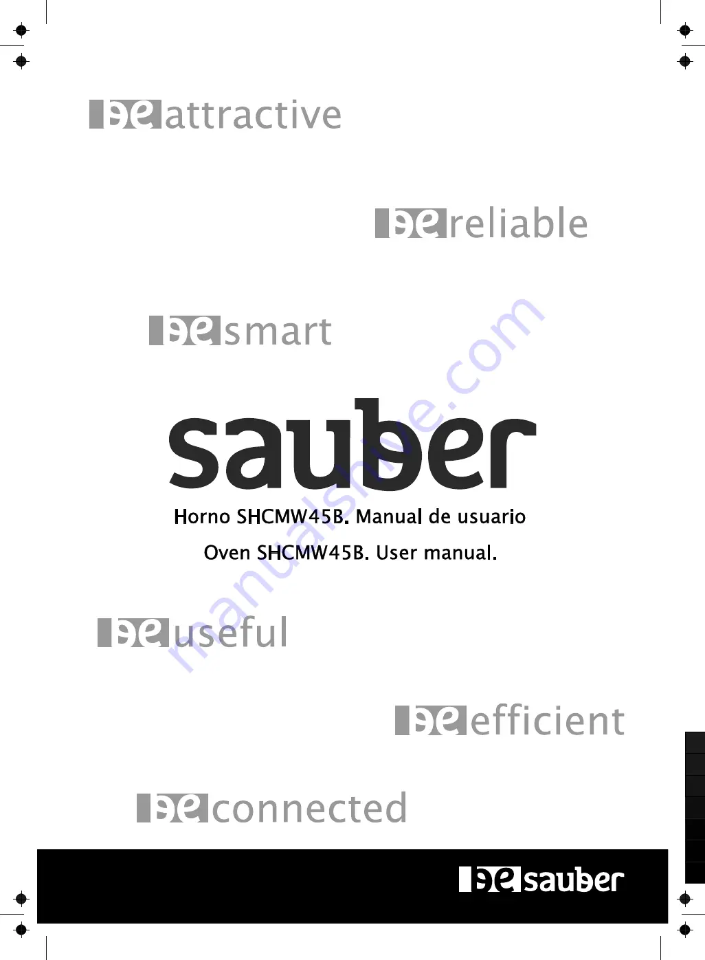 Sauber SHCMW45B Operation Manual Download Page 1