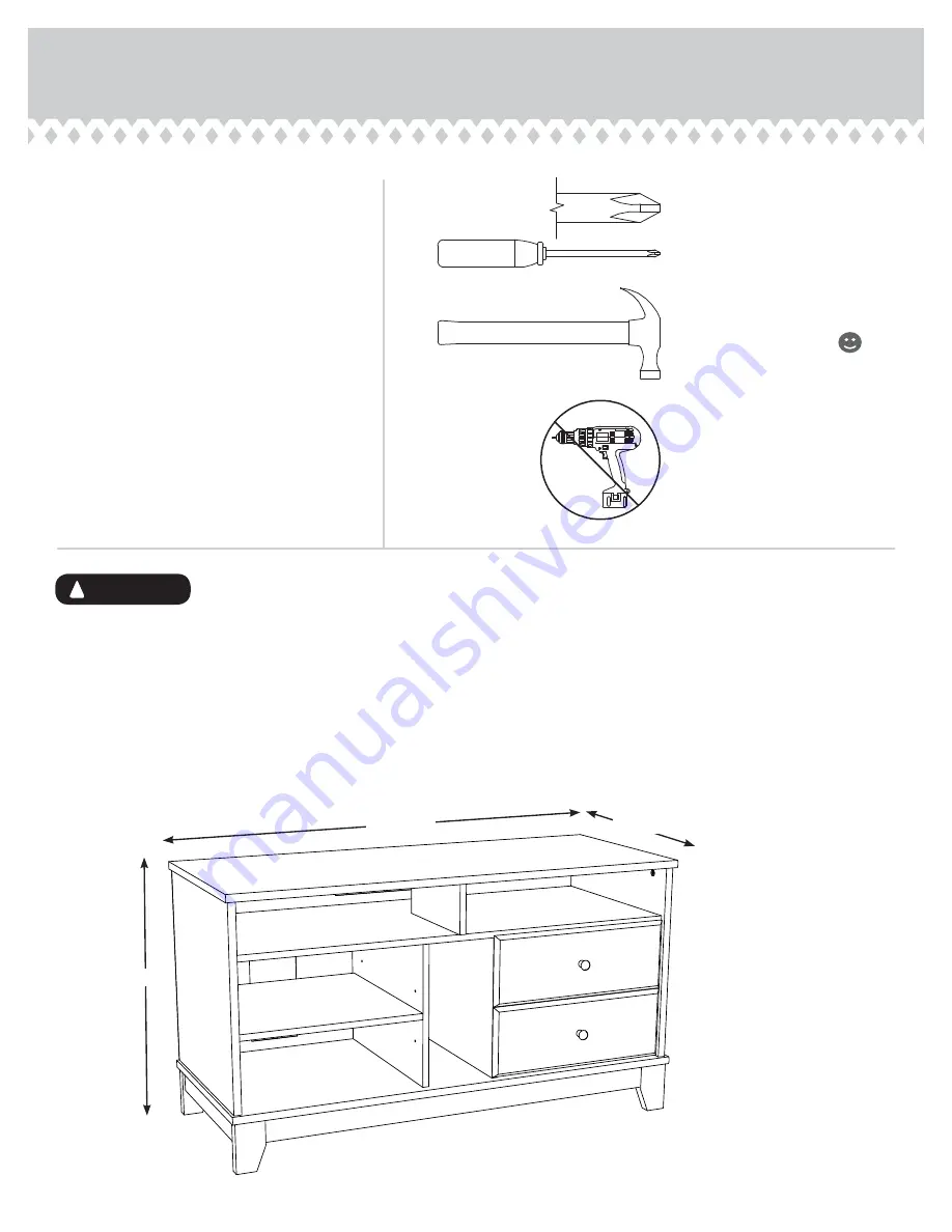 Sauder 414802 Скачать руководство пользователя страница 2