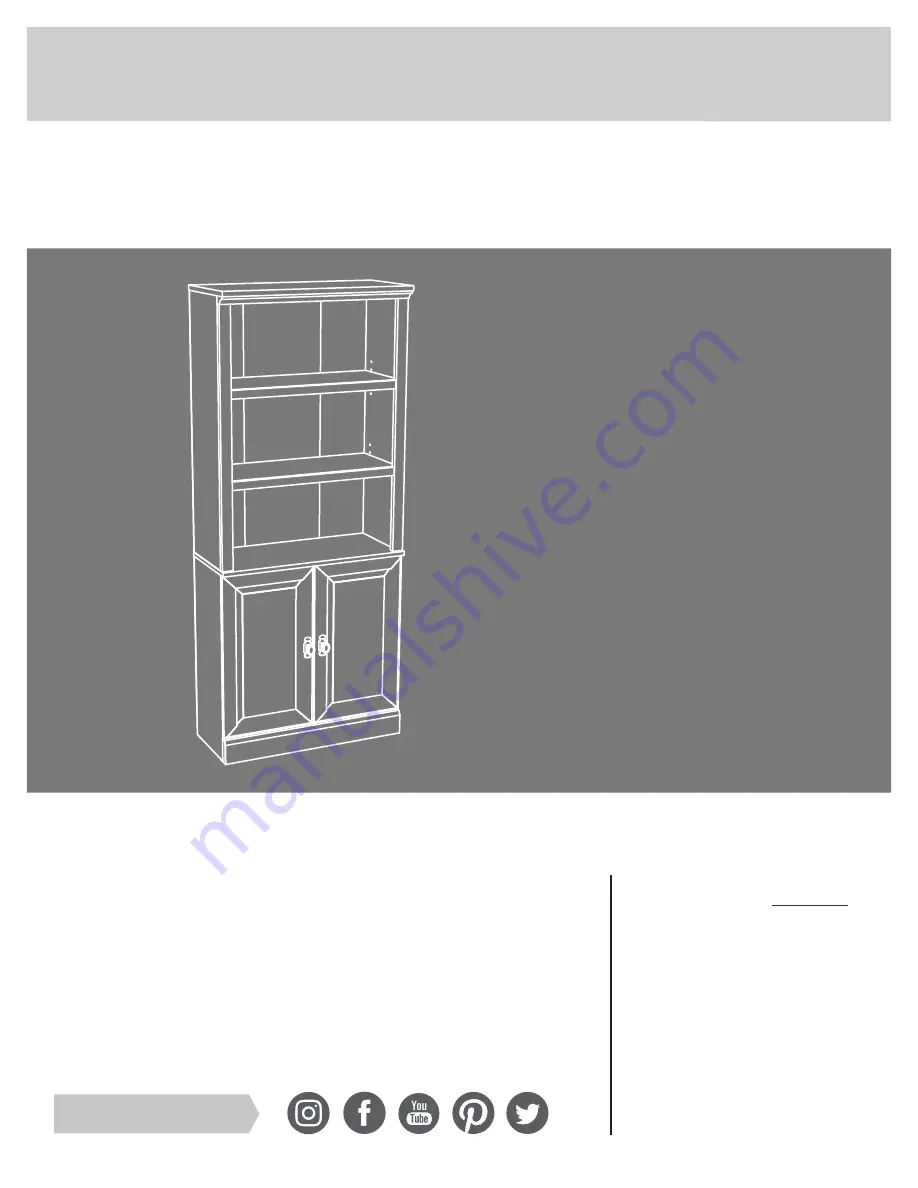 Sauder 418735 Assembly Instructions Manual Download Page 1