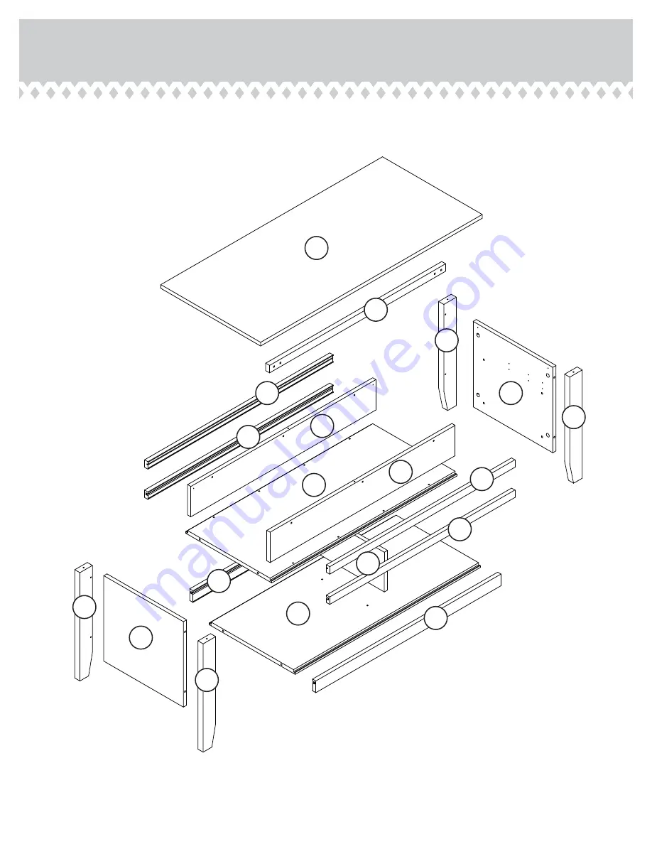 Sauder 420011 Manual Download Page 3