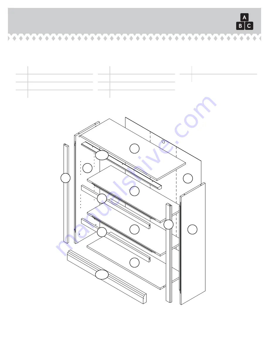 Sauder 423032 Скачать руководство пользователя страница 3