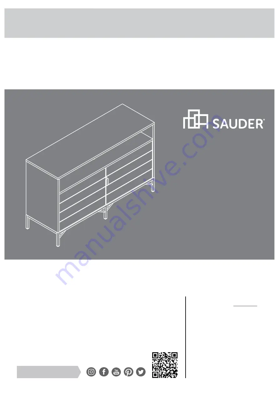 Sauder 427350 Manual Download Page 1