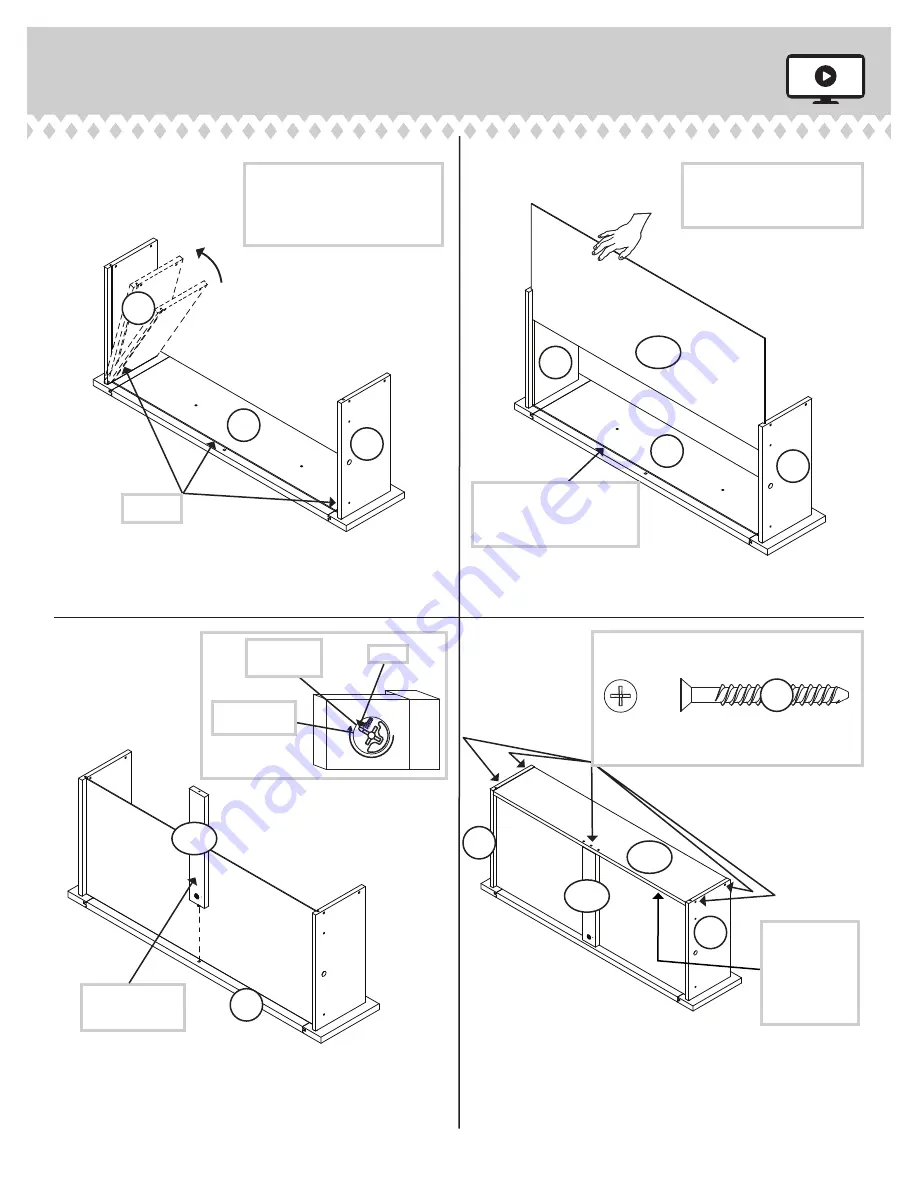 Sauder Armoire Harbor View 401322 Manual Download Page 19