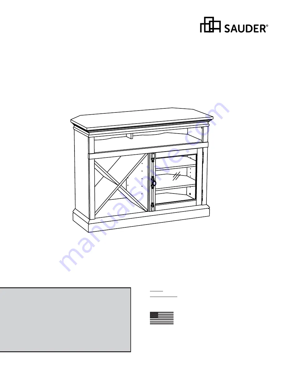 Sauder Barrister Lane 414723 Скачать руководство пользователя страница 1