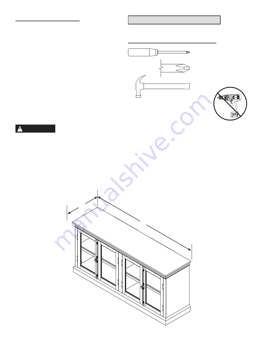 Sauder Barrister Lane Storage Credenza 414721 Скачать руководство пользователя страница 2