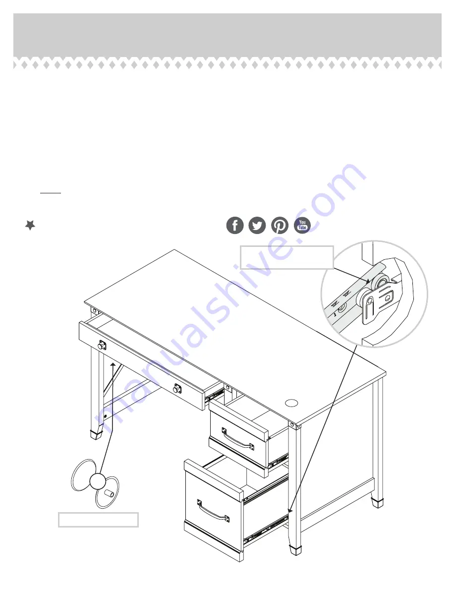 Sauder Carson Forge 412920 Instruction Booklet Download Page 33