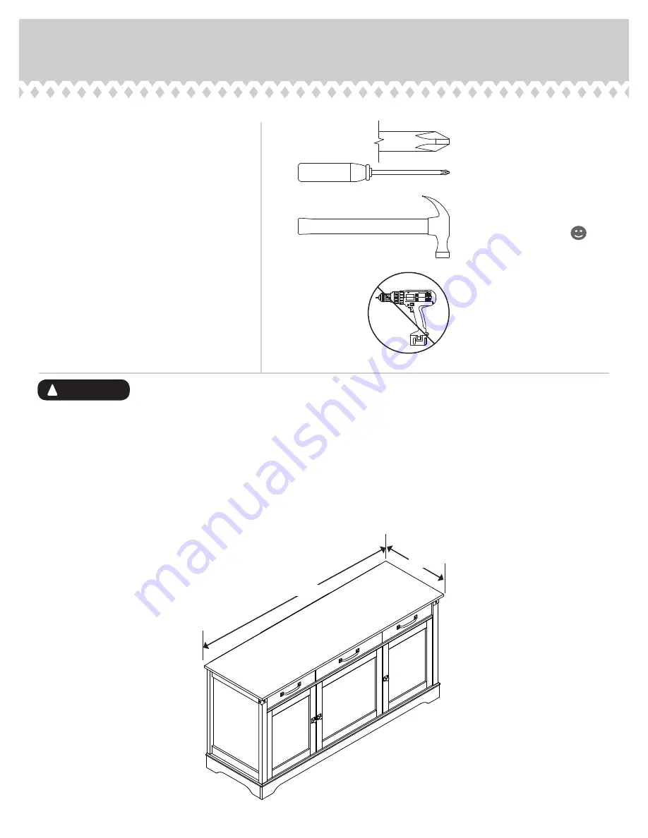 Sauder Carson Forge 415572 Скачать руководство пользователя страница 2