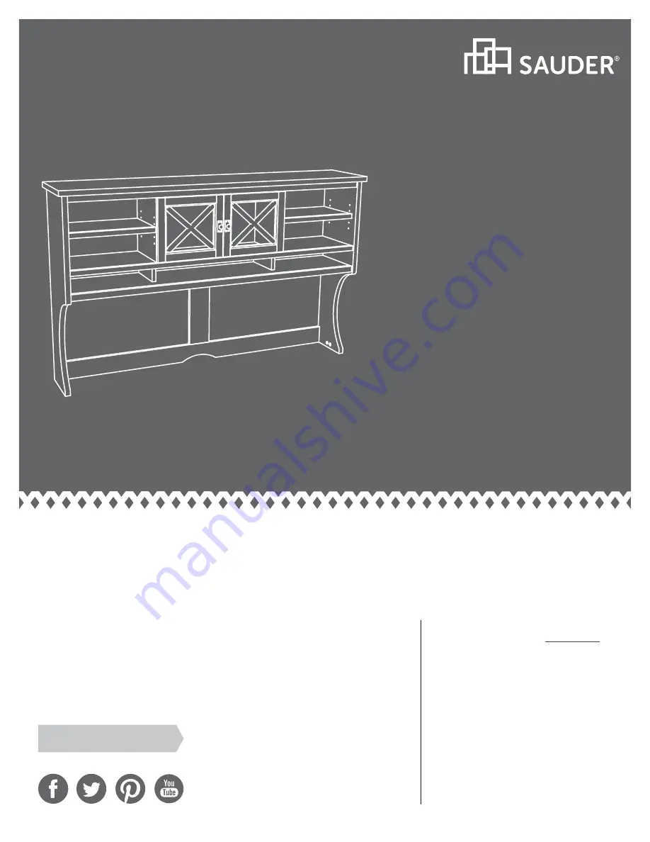 Sauder Costa 419958 Скачать руководство пользователя страница 1