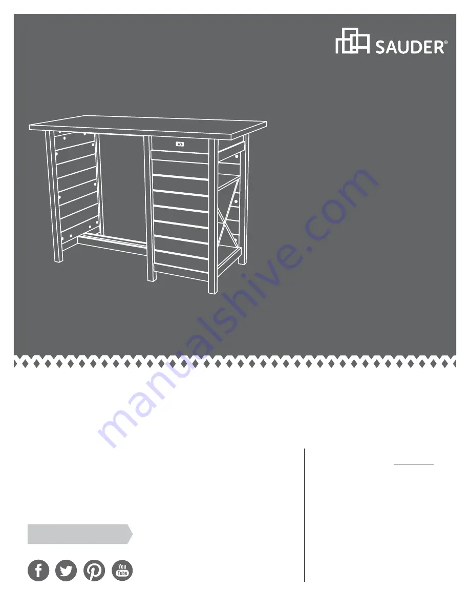 Sauder Cottage Road 416039 Скачать руководство пользователя страница 1