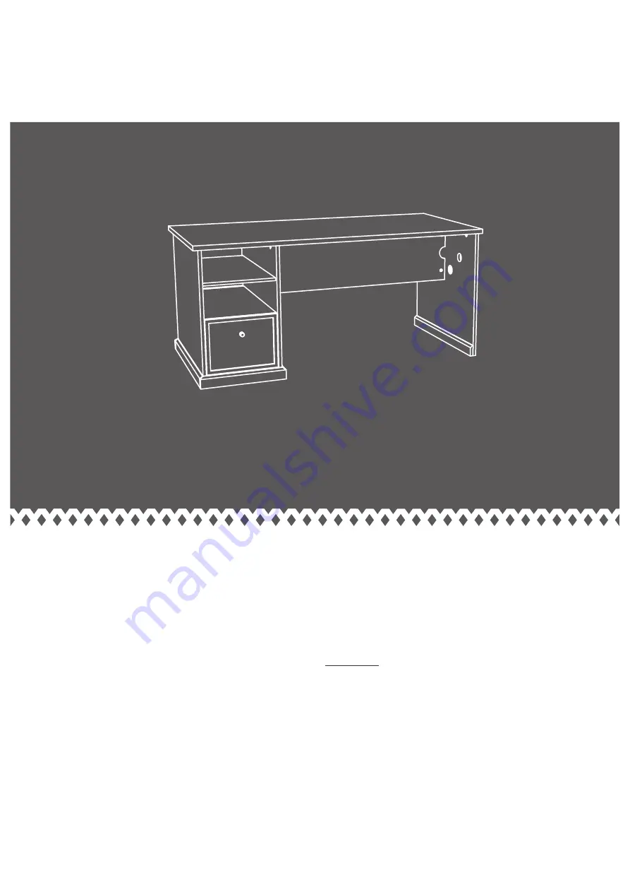 Sauder Craft Table 421417 Скачать руководство пользователя страница 1