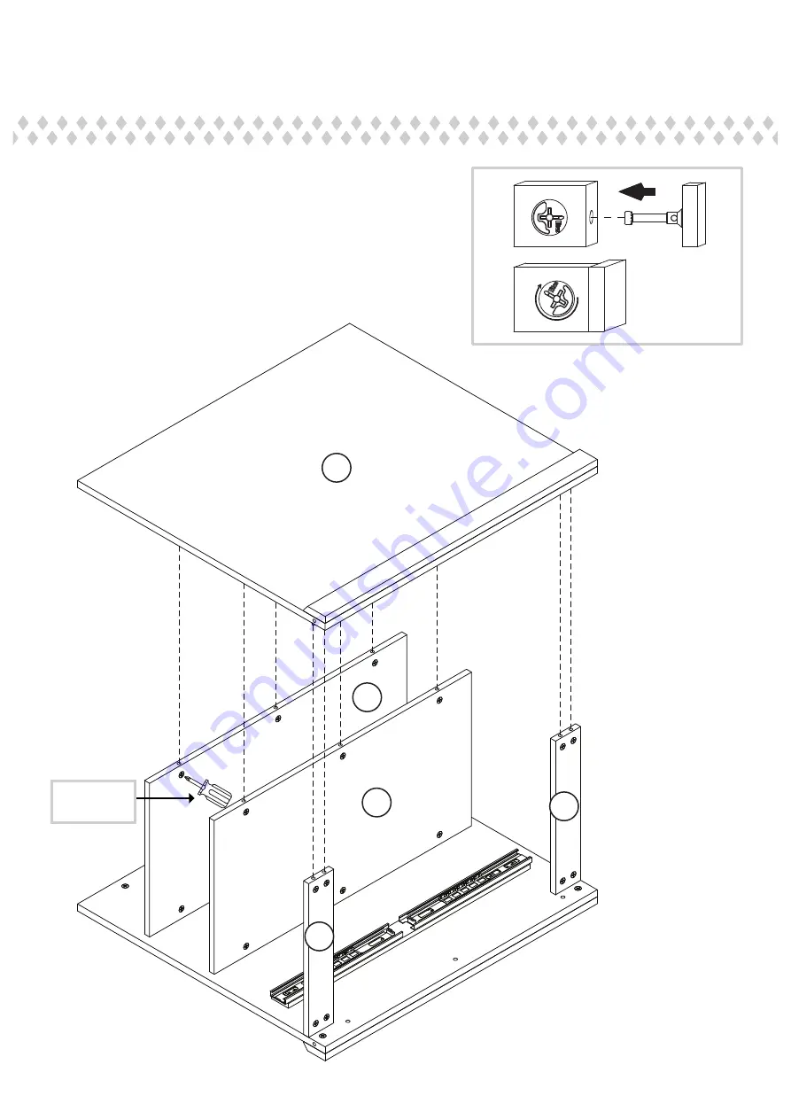 Sauder Craft Table 421417 Instruction Booklet Download Page 11