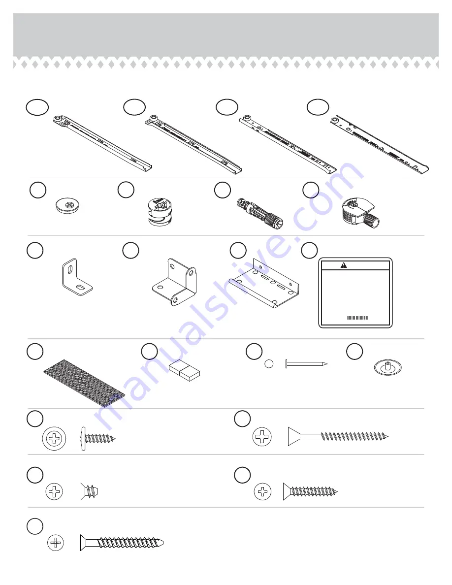 Sauder Credenza Soft Modern 414986 Manual Download Page 4