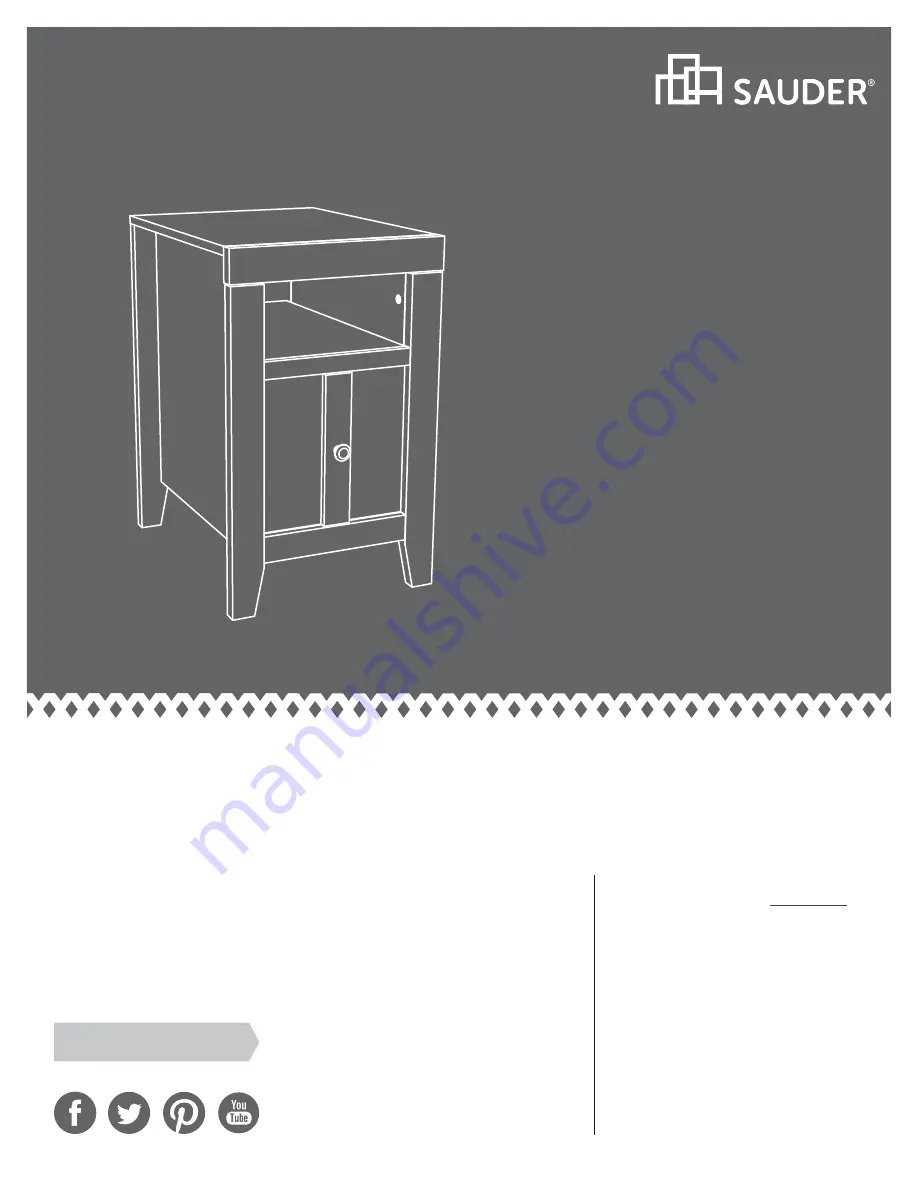 Sauder Dakota Pass 422593 Скачать руководство пользователя страница 1