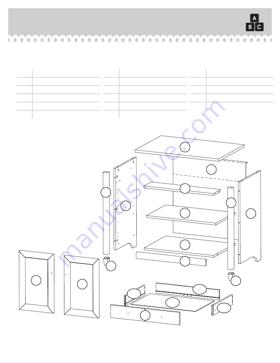 Sauder Edge Water 408696 Скачать руководство пользователя страница 3