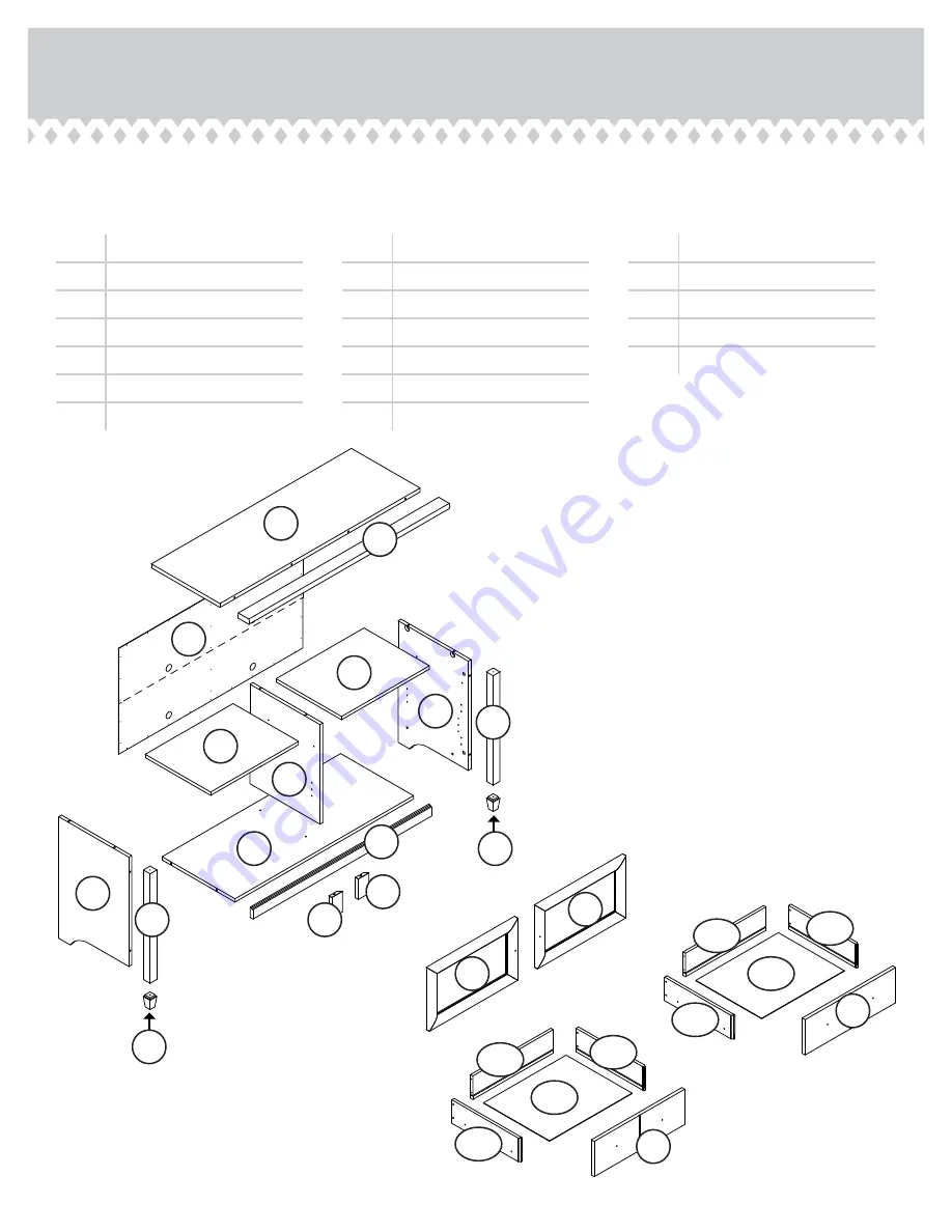 Sauder Edge Water 409047 Скачать руководство пользователя страница 3