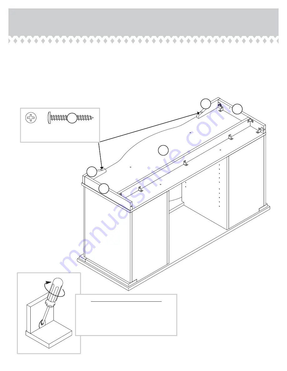 Sauder Entertainment Credenza 403891 Instruction Booklet Download Page 17