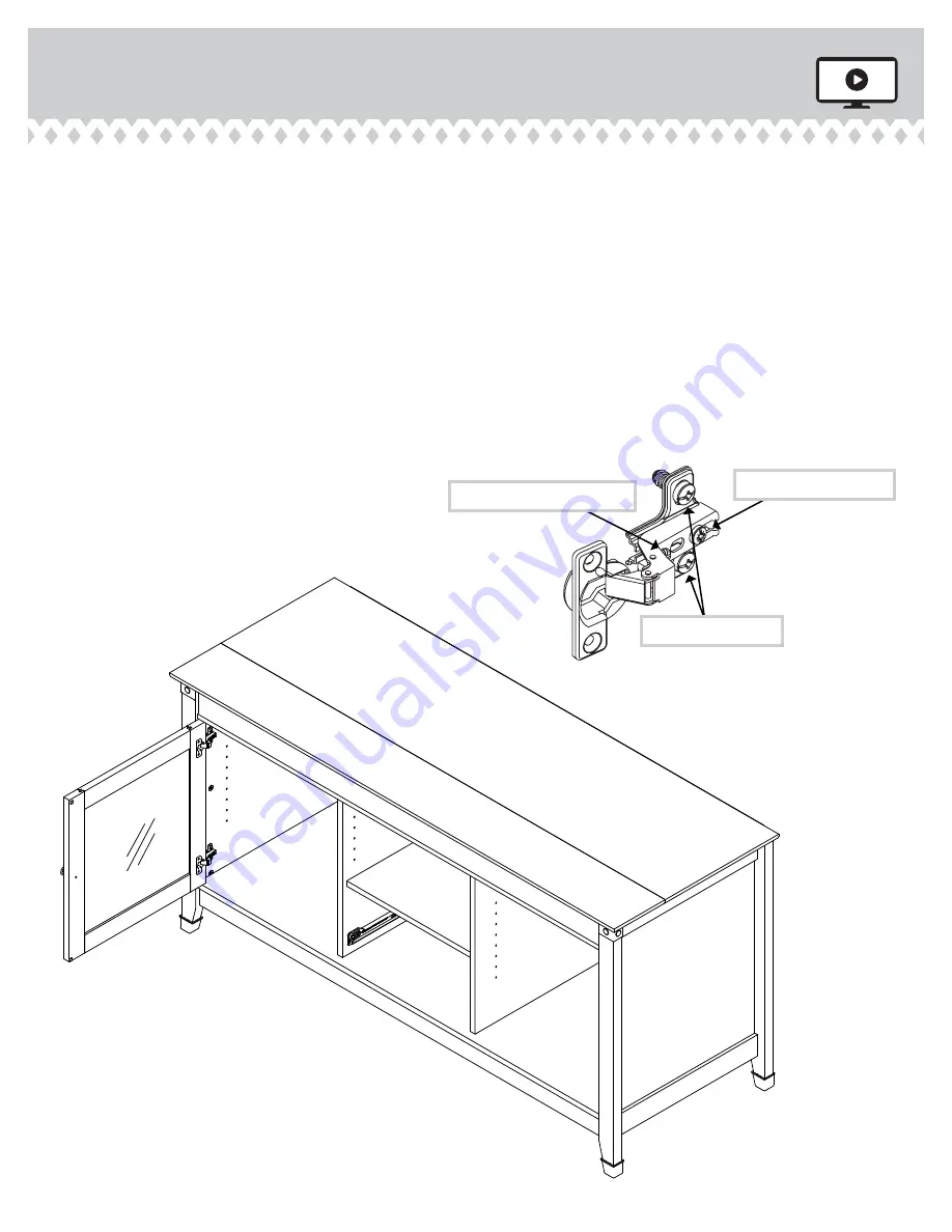 Sauder Entertainment Credenza 412922 Instruction Booklet Download Page 23