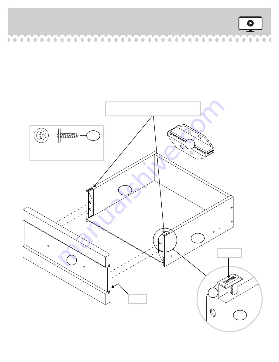 Sauder Entertainment Credenza 412922 Скачать руководство пользователя страница 25