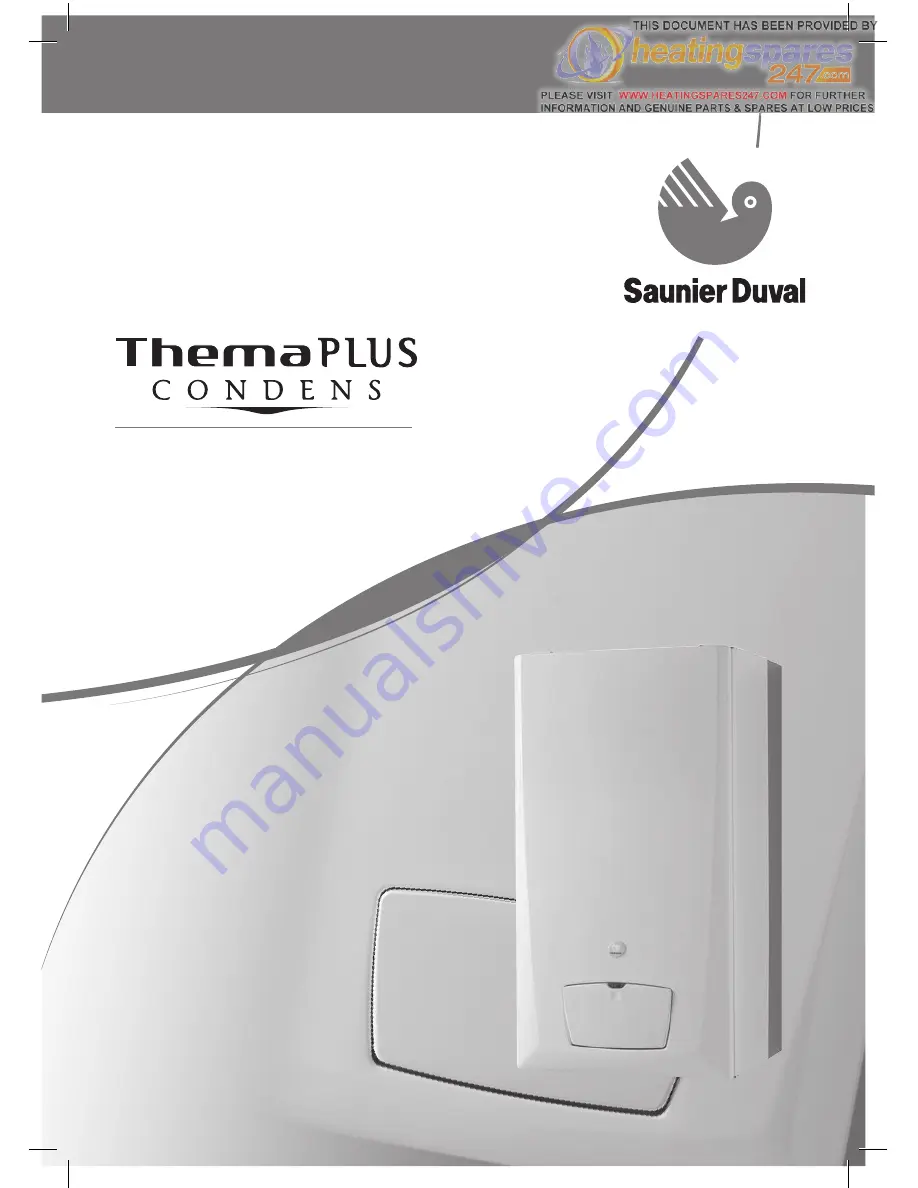 Saunier Duval ThemaPLUS CONDENS F 30 E Instructions For Use Installation And Servicing Download Page 1