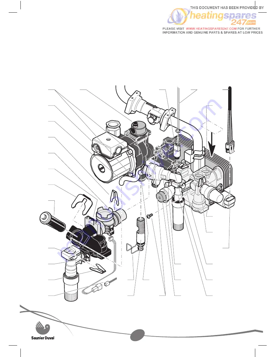 Saunier Duval ThemaPLUS CONDENS F 30 E Instructions For Use Installation And Servicing Download Page 43