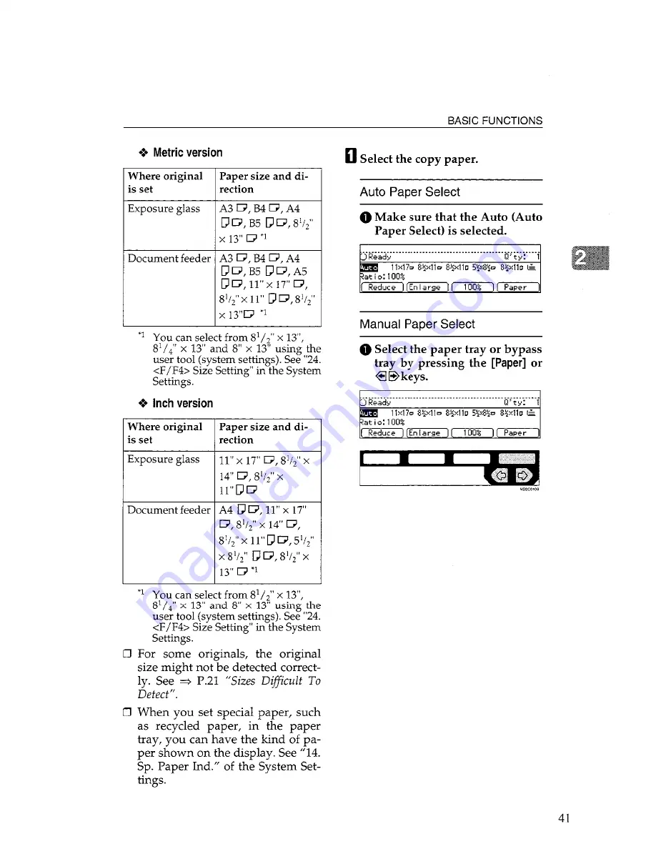 Savin 2035DP Operating Instructions Manual Download Page 57