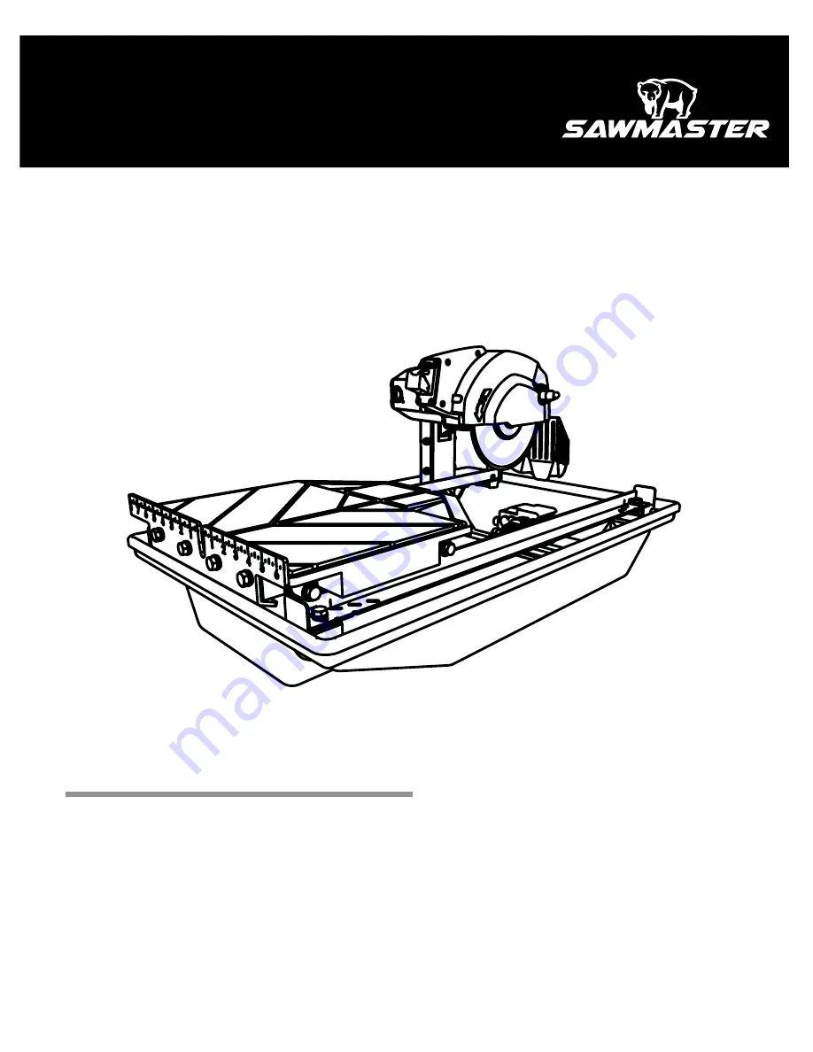 Sawmaster T7 Скачать руководство пользователя страница 1