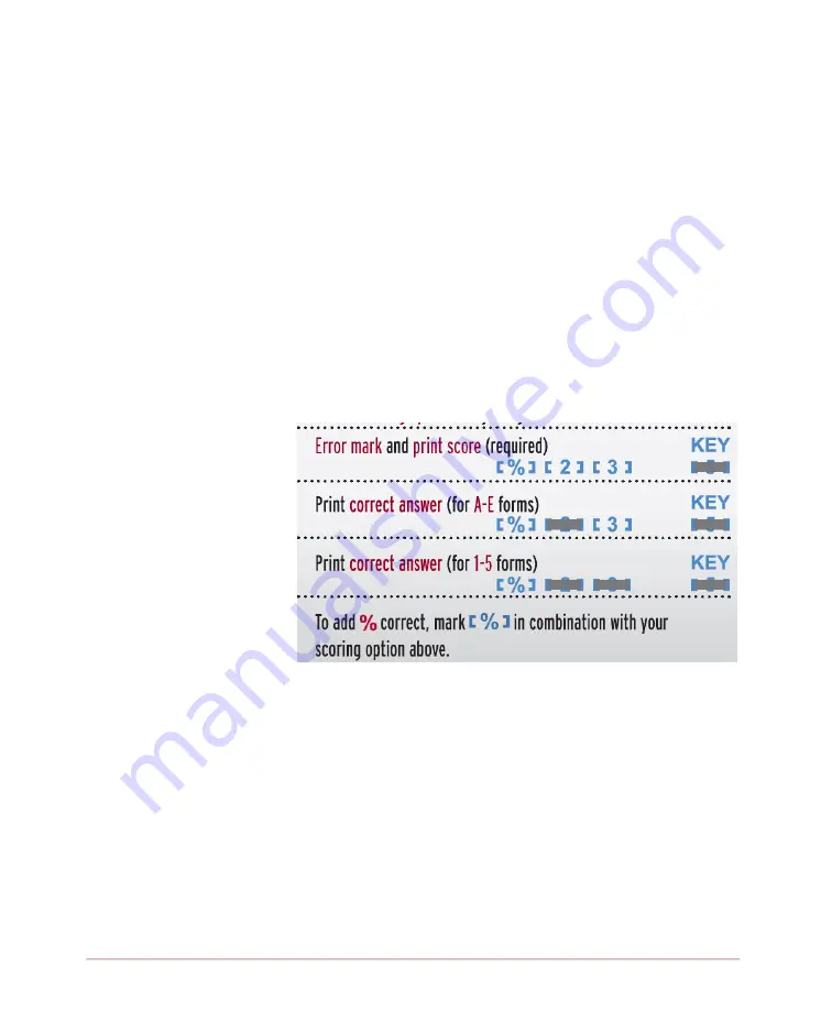 Scantron SelfScore Operator'S Manual Download Page 56