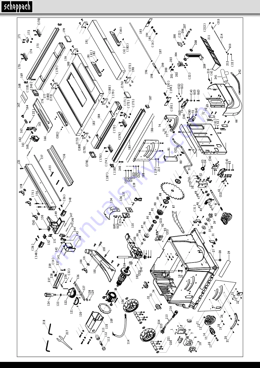 Scheppach HS105 Instruction Manual Download Page 164