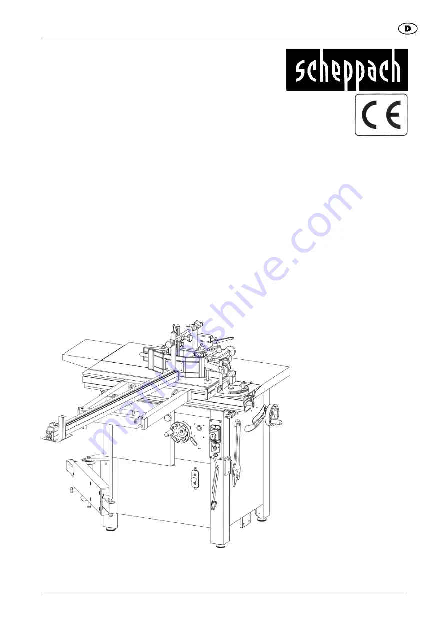 Scheppach Molda 5.0f Translation From Original Manual Download Page 1