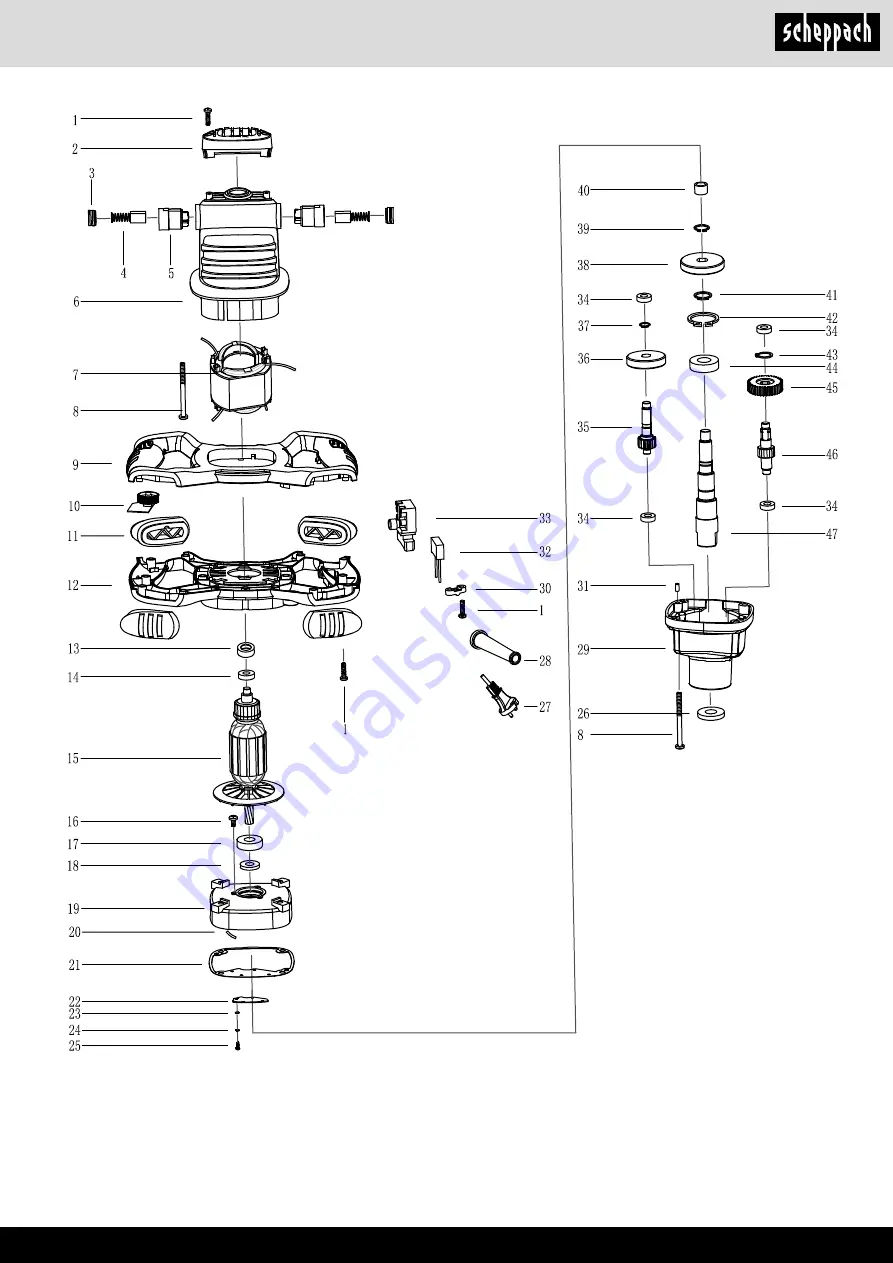 Scheppach TRW1200 Скачать руководство пользователя страница 25