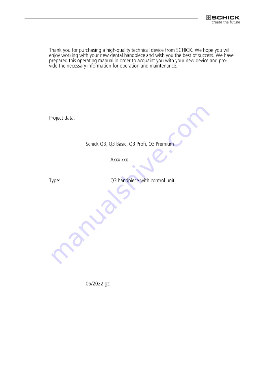 Schick Q3 Original Instructions Manual Download Page 2