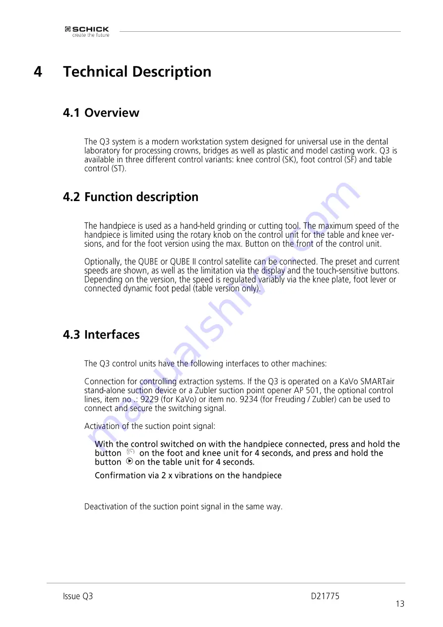 Schick Q3 Original Instructions Manual Download Page 13