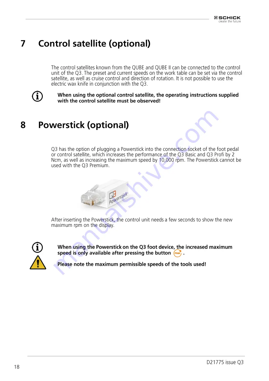 Schick Q3 Original Instructions Manual Download Page 18