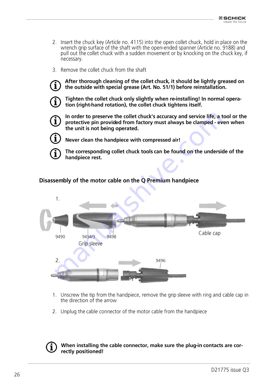 Schick Q3 Original Instructions Manual Download Page 26