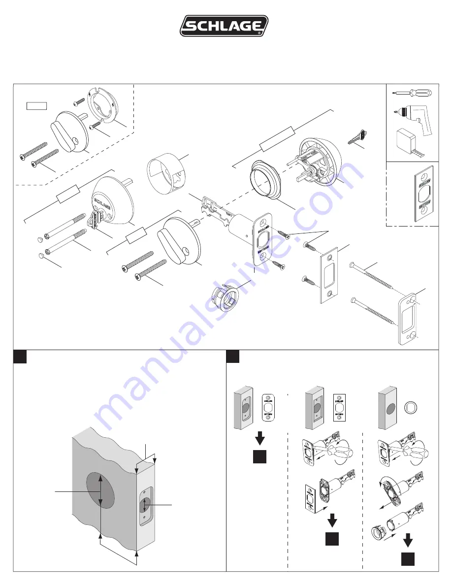 Schlage B360/F Скачать руководство пользователя страница 1