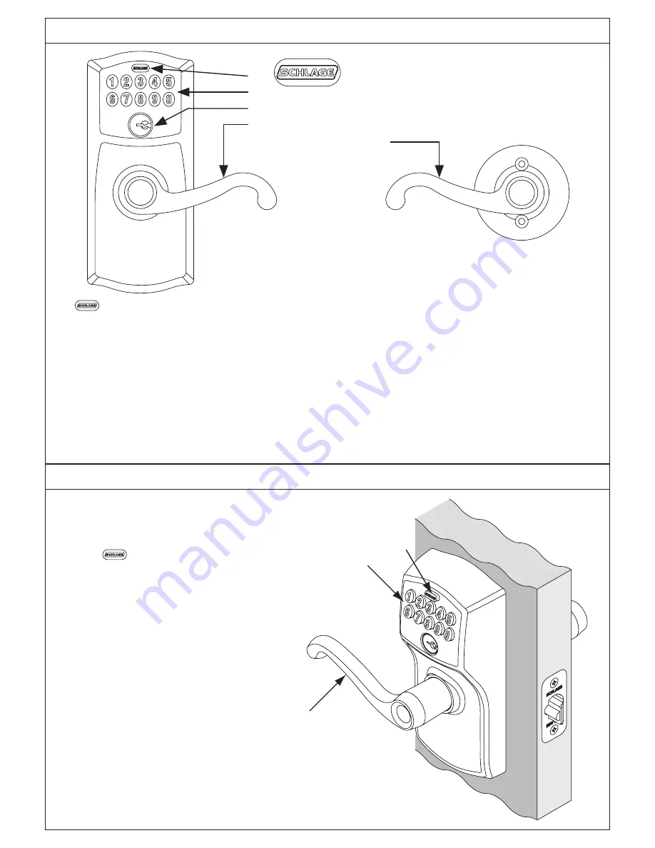 Schlage BE365 Programming/Operating Manual Download Page 4