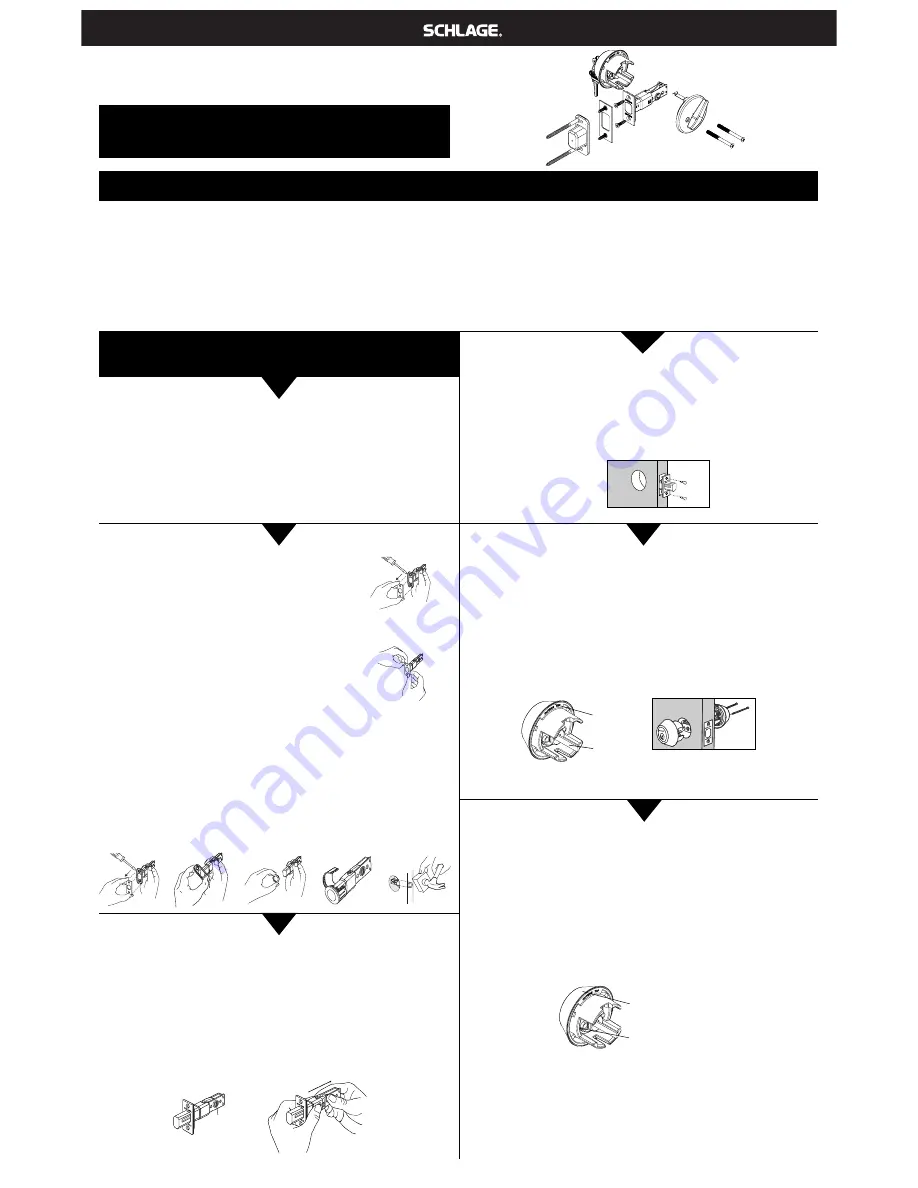 Schlage BR260 Installation Instructions Download Page 1