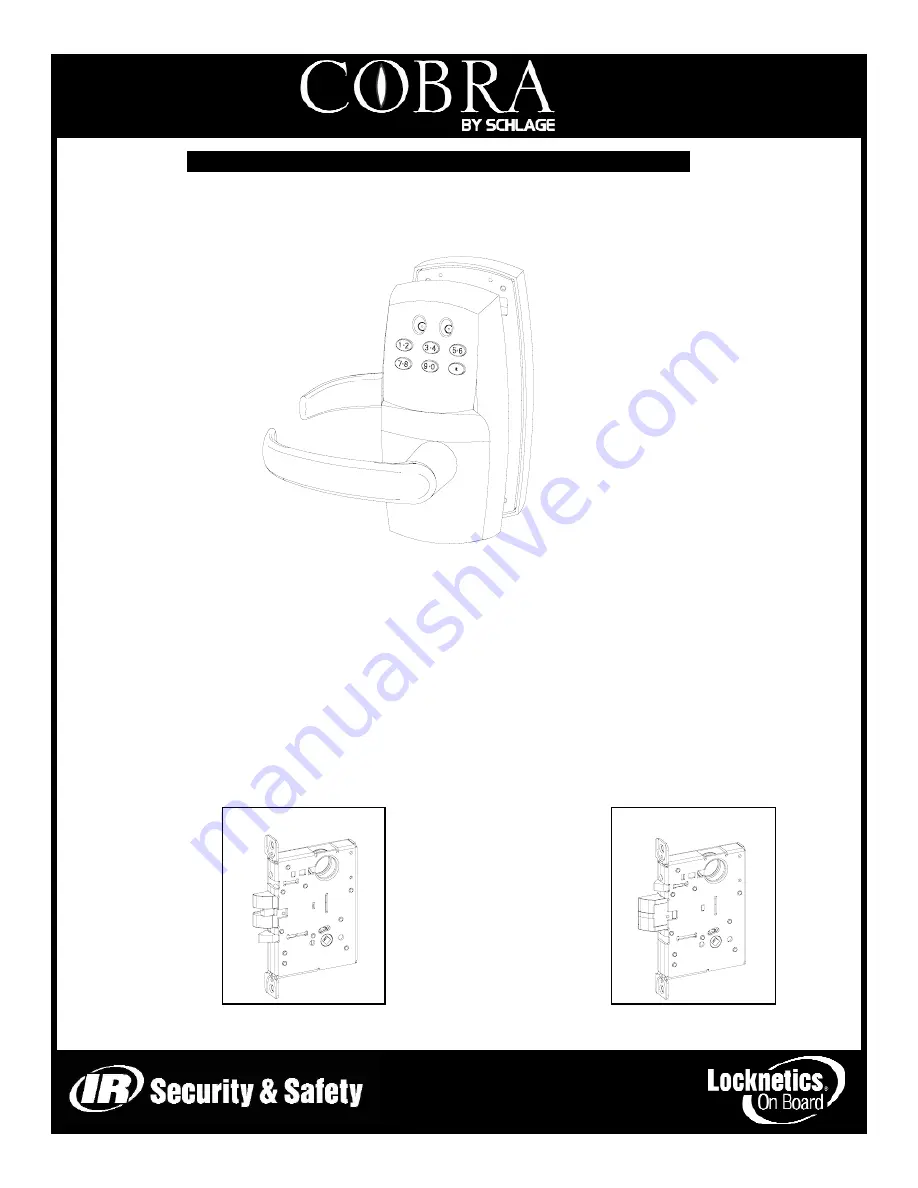 Schlage COBRA MPM Installation Instructions And User Manual Download Page 1