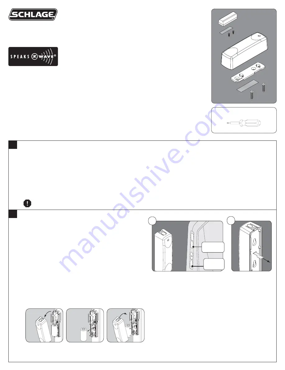 Schlage NXRS100HC Installation Instructions Download Page 1